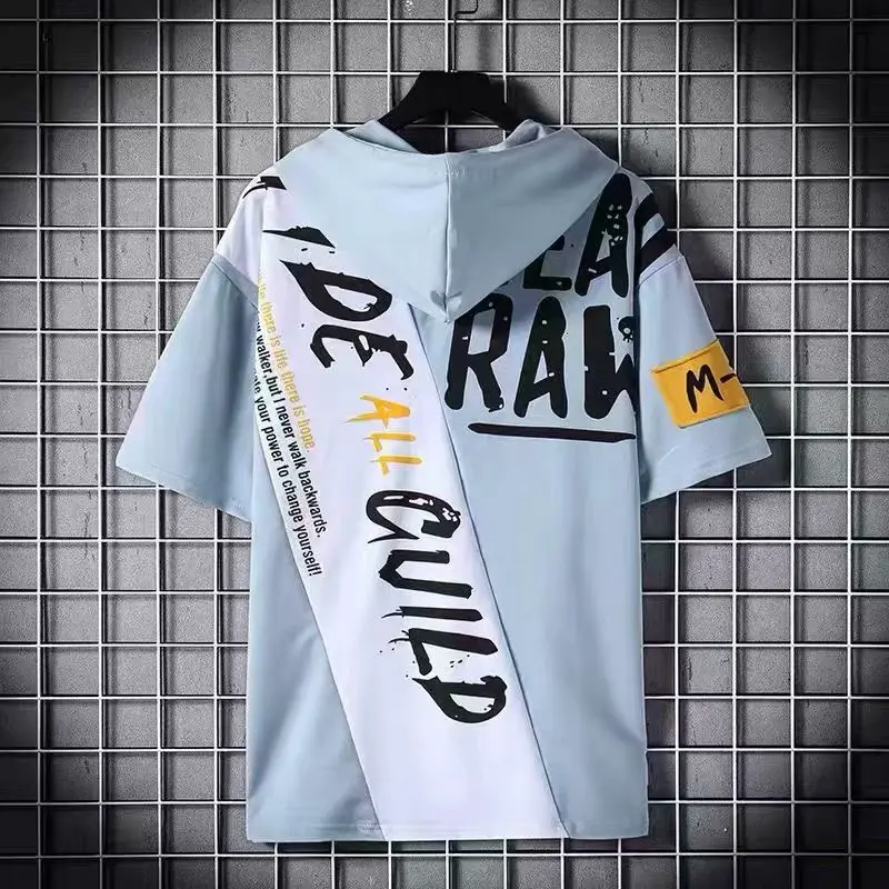 Summer Fashion Men Hoodies Gothic Print Streetwear Half sleeve Sweatshirts Men Casual Harajuku O-Neck Men Clothing Hoodie 2020
Summer Fashion Men Hoodies Gothic Print Streetwear Half sleeve Sweatshirts Men Casual Harajuku O-Neck Men Clothing Hoodie 2020