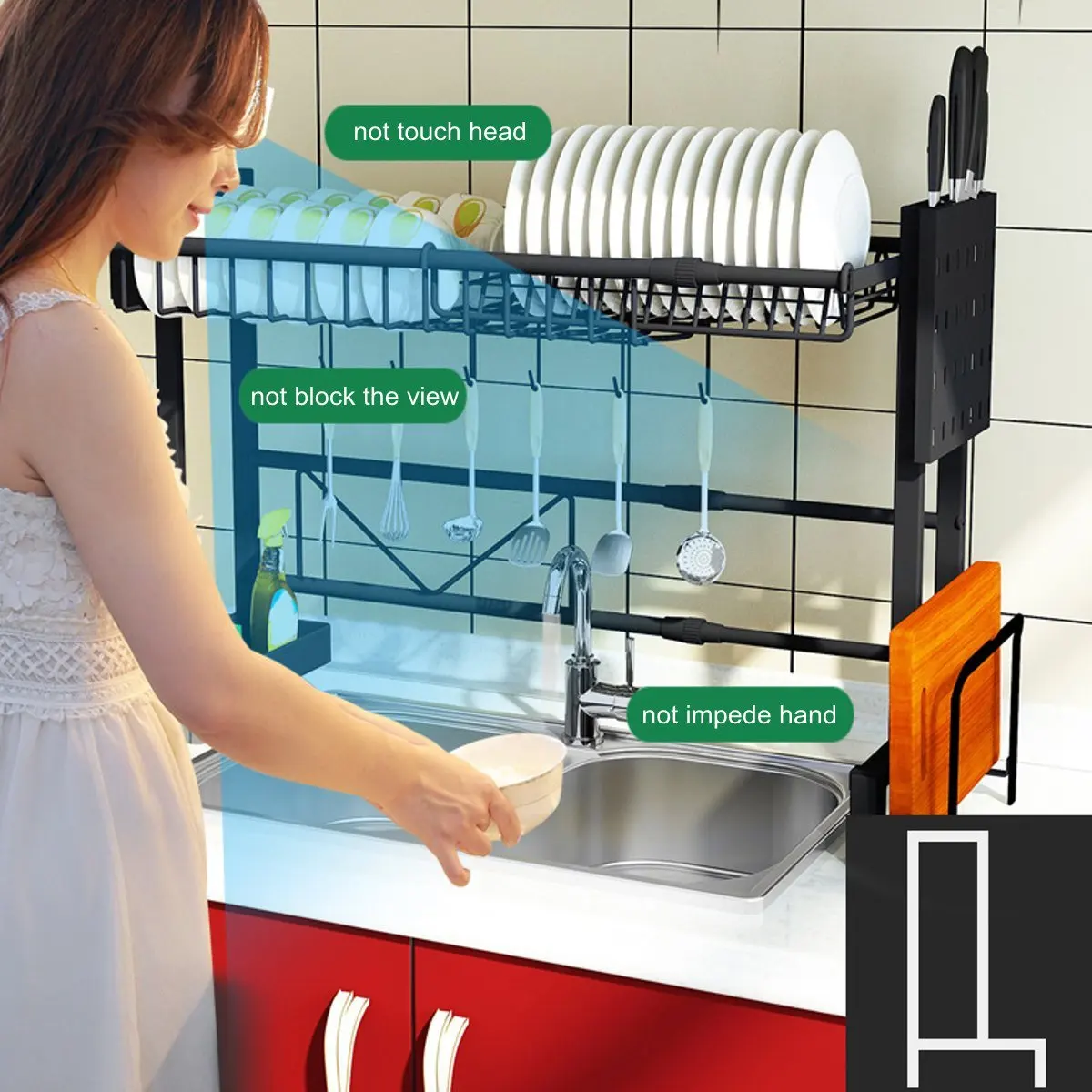Stainless Steel Dishes Rack Sink Rack Drainer Adjustable Kitchen Oragnizer Rack Dish Shelf Sink Drying Rack 1/2Tiers
Stainless Steel Dishes Rack Sink Rack Drainer Adjustable Kitchen Oragnizer Rack Dish Shelf Sink Drying Rack 1/2Tiers