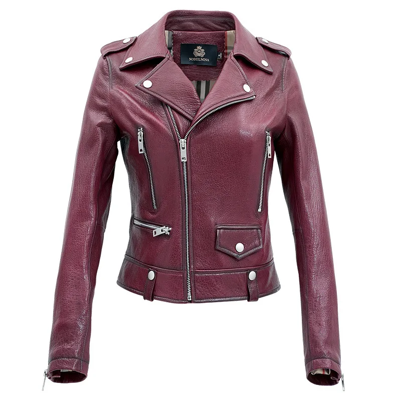 2021 Spring New European and American Style Sheepskin Genuine Leather Clothes Women's Short Motorcycle Jacket
2021 Spring New European and American Style Sheepskin Genuine Leather Clothes Women's Short Motorcycle Jacket