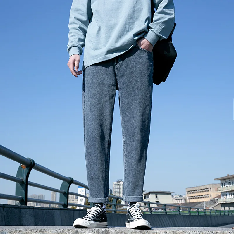 Летние тонкие ботильоны Длина джинсовые штаны Для мужчин необыкновенное сценическое синего цвета со средней посадкой одноцветные Узкие по...
Летние тонкие ботильоны Длина джинсовые штаны Для мужчин необыкновенное сценическое синего цвета со средней посадкой одноцветные Узкие по...