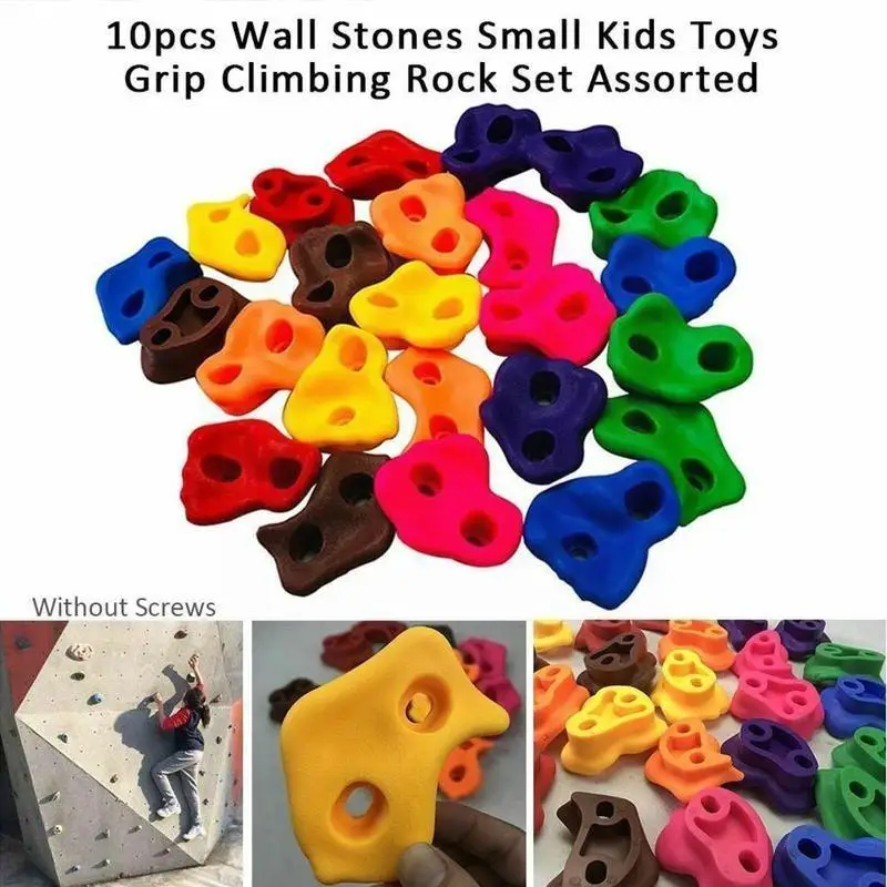 10Pcs Mixed Color Plastic Children Kids Rock Climbing Feet Wall Kits Random Grip Color Stones Holds Wood Hand Y1R5
10Pcs Mixed Color Plastic Children Kids Rock Climbing Feet Wall Kits Random Grip Color Stones Holds Wood Hand Y1R5