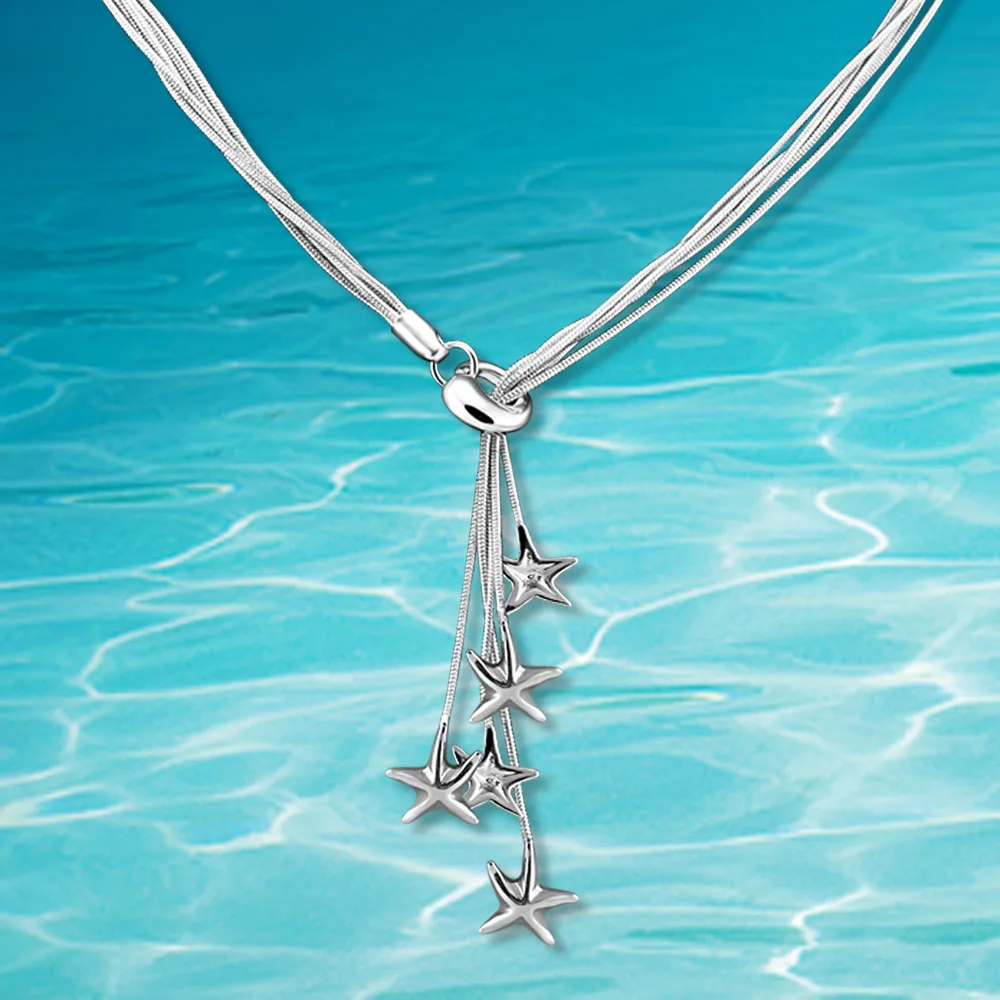 Fashion Multilayer Snake Chain Extension-type Star Pendant Necklace Women 925 Sterling Silver Five-pointed Star Choker Jewelry
Fashion Multilayer Snake Chain Extension-type Star Pendant Necklace Women 925 Sterling Silver Five-pointed Star Choker Jewelry