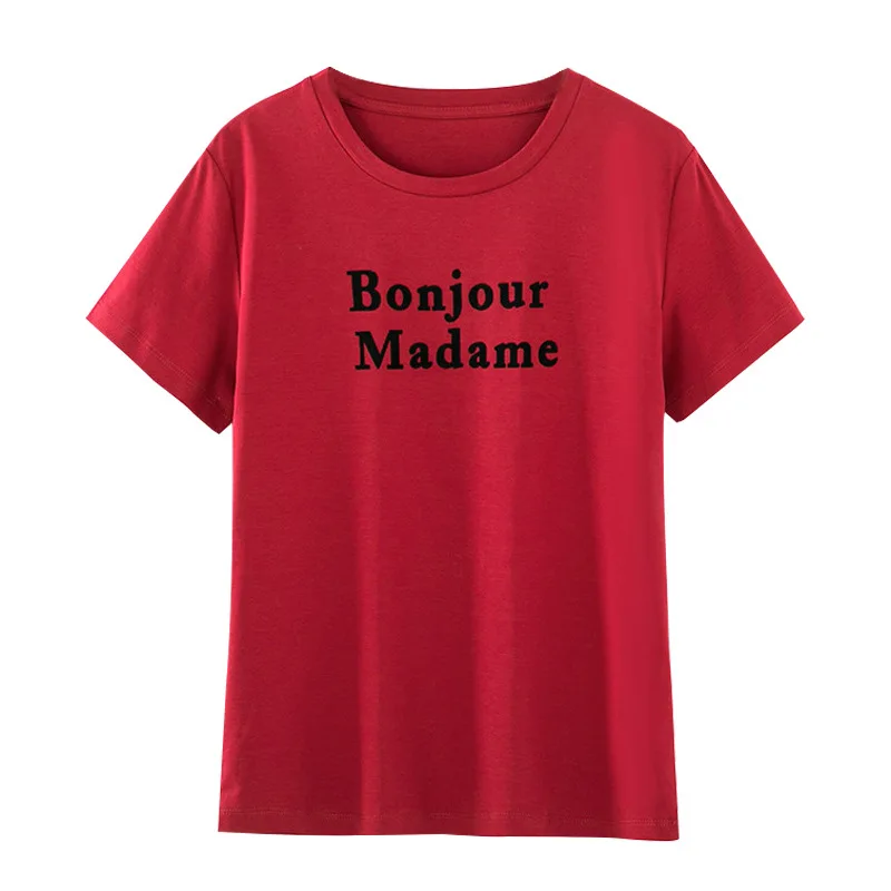 100% хлопок брендовая модная Женская Роскошная летняя Свободная Повседневная футболка с коротким рукавом и надписью 
100% хлопок брендовая модная Женская Роскошная летняя Свободная Повседневная футболка с коротким рукавом и надписью