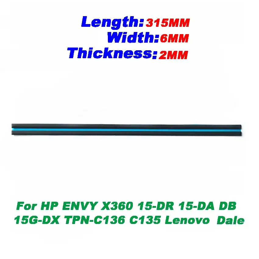 

1Pcs Laptop rubber pad For HP ENVY X360 15-DR 15-DA DB 15G-DX TPN-C136 C135 lenovo lower cover foot pad With double-sided tape