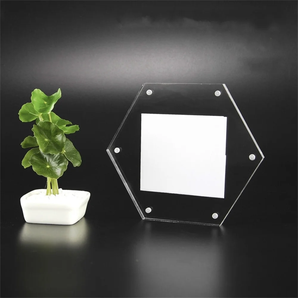 Creative Wall Hexagon Magnetic Absorption Non Punching Paste Poster Frame Acrylic Crystal Photo Sign Holder
Creative Wall Hexagon Magnetic Absorption Non Punching Paste Poster Frame Acrylic Crystal Photo Sign Holder