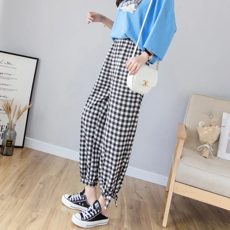 2021 Summer New Korean Thin High Waist Chiffon Dot Lantern Trousers Women's Casual Ankle-length Pants Female Split Harem Pants
2021 Summer New Korean Thin High Waist Chiffon Dot Lantern Trousers Women's Casual Ankle-length Pants Female Split Harem Pants