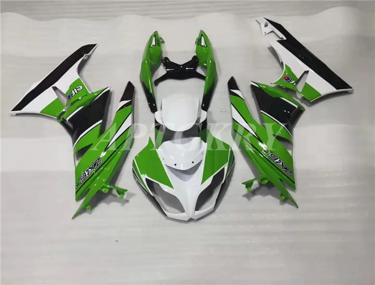 4 Gifts New ABS fairing kit Fit for Kawasaki ZX6R 2009 2010 2011 2012 fairings ZX-6R 09 10 11 12 Ninja 636 Custom White Green 
4 Gifts New ABS fairing kit Fit for Kawasaki ZX6R 2009 2010 2011 2012 fairings ZX-6R 09 10 11 12 Ninja 636 Custom White Green