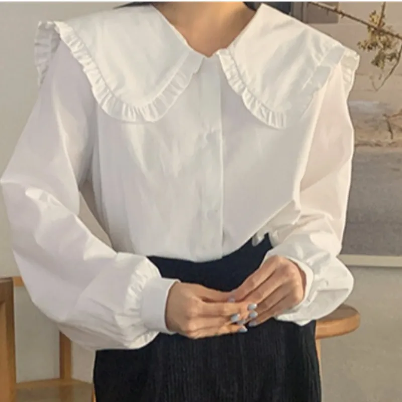 Новинка, Весенняя винтажная хлопковая рубашка, женская блузка оверсайз с длинным рукавом для девушек, новые осенние женские блузки, белые ж...
Новинка, Весенняя винтажная хлопковая рубашка, женская блузка оверсайз с длинным рукавом для девушек, новые осенние женские блузки, белые ж...