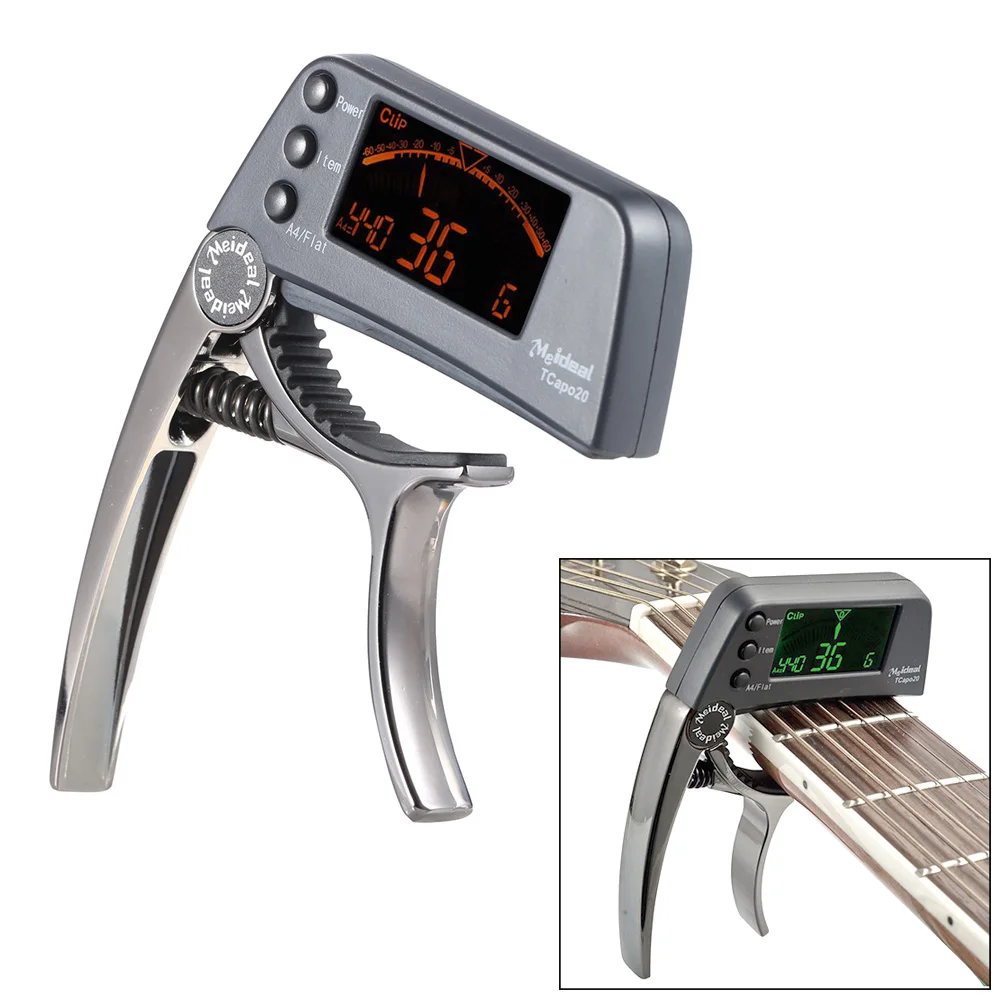 TCapo20 Multifunctional Guitar Capo Tuner 2-in-1 Guitar Capo with LCD Screen for Acoustic Folk Electric Guitar Chromatic Bass
TCapo20 Multifunctional Guitar Capo Tuner 2-in-1 Guitar Capo with LCD Screen for Acoustic Folk Electric Guitar Chromatic Bass