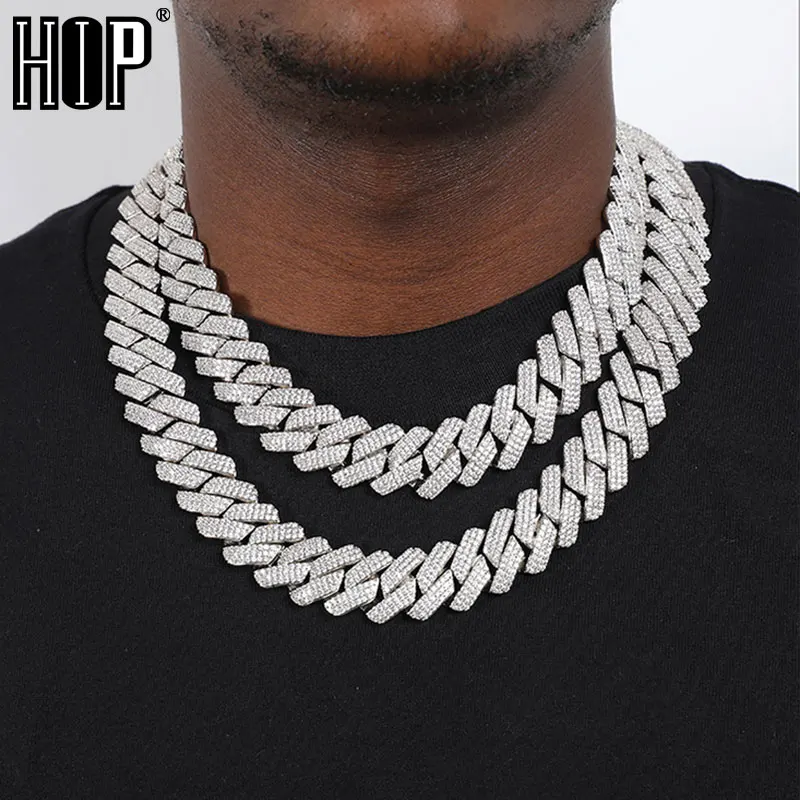 Hip Hop 19MM 3 Row Heavy Cuban Prong Chain Bling Iced Out Box Buckle Copper Setting AAA+ Cubic Zirconia Chain For Men Jewelry
Hip Hop 19MM 3 Row Heavy Cuban Prong Chain Bling Iced Out Box Buckle Copper Setting AAA+ Cubic Zirconia Chain For Men Jewelry
