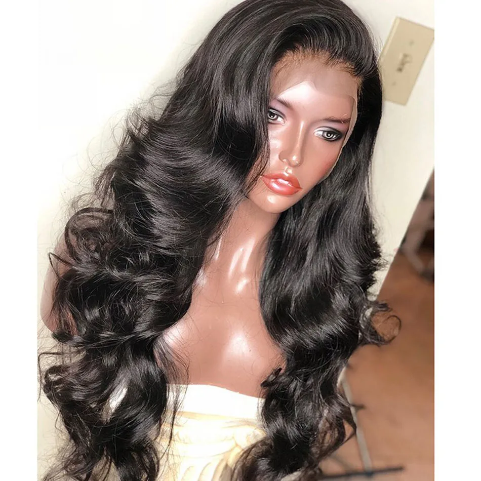 Middle Part 26inch Long Body Wave Synthetic Swiss Lace Front Wig For Black Women Preplucked Heat Resistant BabyHair 180% Density
Middle Part 26inch Long Body Wave Synthetic Swiss Lace Front Wig For Black Women Preplucked Heat Resistant BabyHair 180% Density