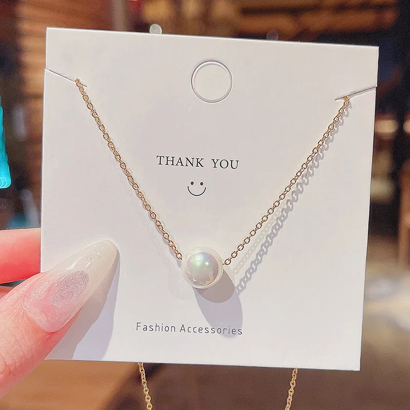 Design Titanium Steel Pearl Necklace for Women Ins Refined Stylish and Versatile Clavicle Chain Simple Pendant
Design Titanium Steel Pearl Necklace for Women Ins Refined Stylish and Versatile Clavicle Chain Simple Pendant