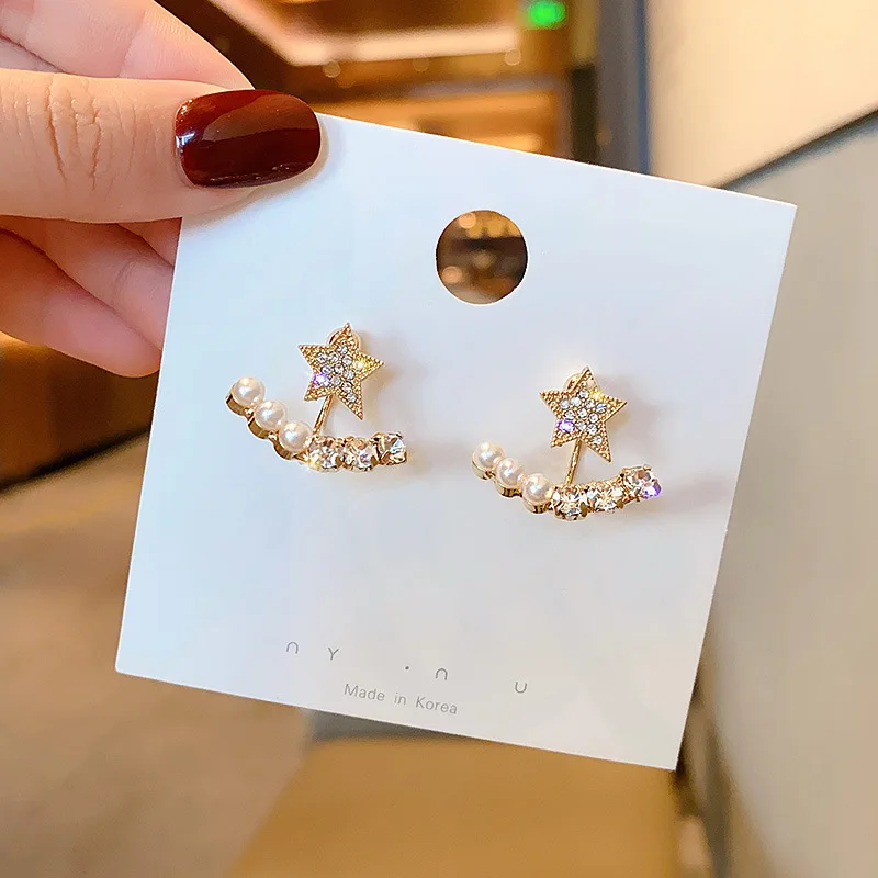 2021 New Simple Star Pearl Earrings for Women Silver 925 Korean Fashion Jewelry Wedding Party Girl Exquisite Earrings Long
2021 New Simple Star Pearl Earrings for Women Silver 925 Korean Fashion Jewelry Wedding Party Girl Exquisite Earrings Long
