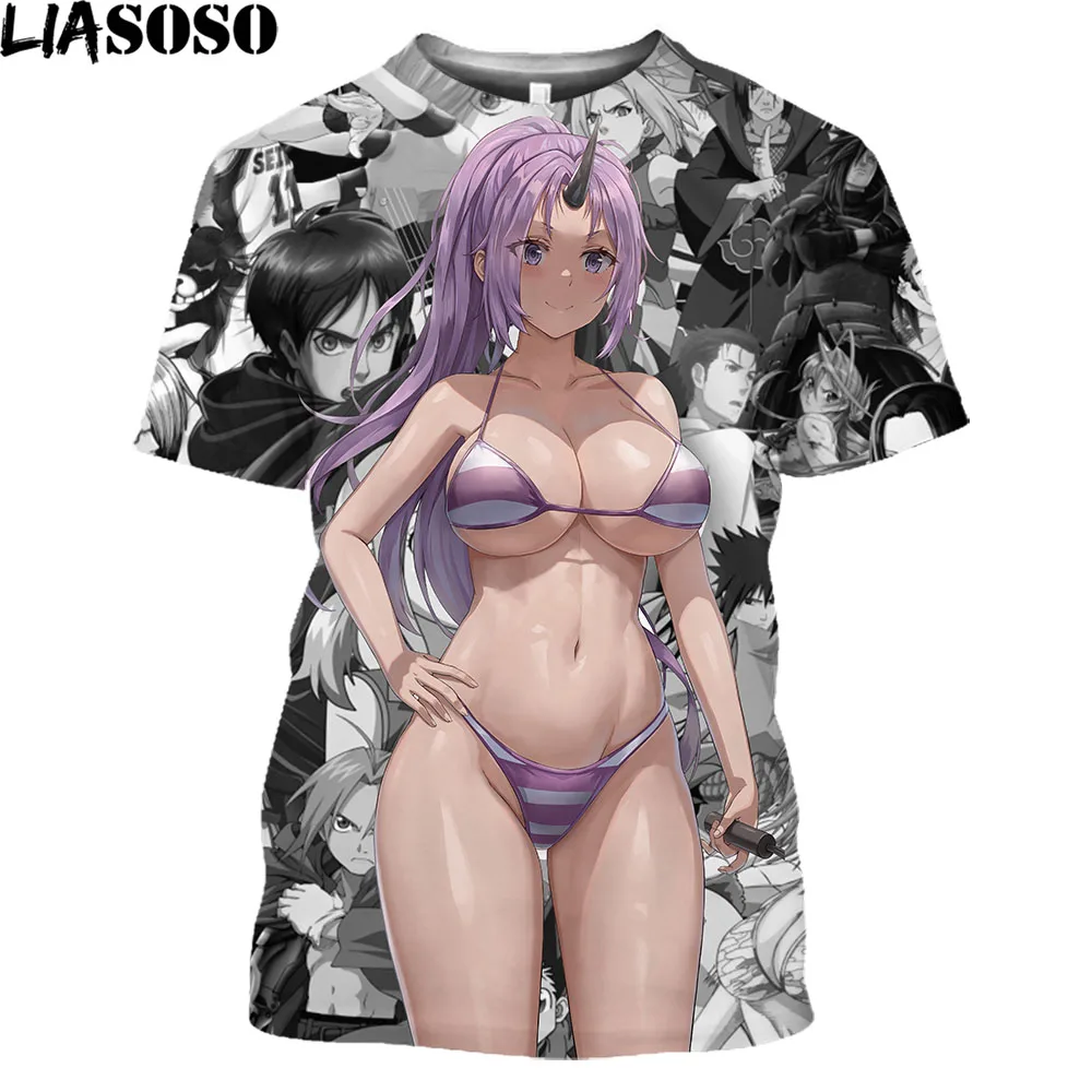 LIASOSO Anime That Time I Got Reincarnated As A Slime T-Shirts Short Sleeve Summer Vintage Top 3D Print Cosplay Unisex Tee Shirt
LIASOSO Anime That Time I Got Reincarnated As A Slime T-Shirts Short Sleeve Summer Vintage Top 3D Print Cosplay Unisex Tee Shirt