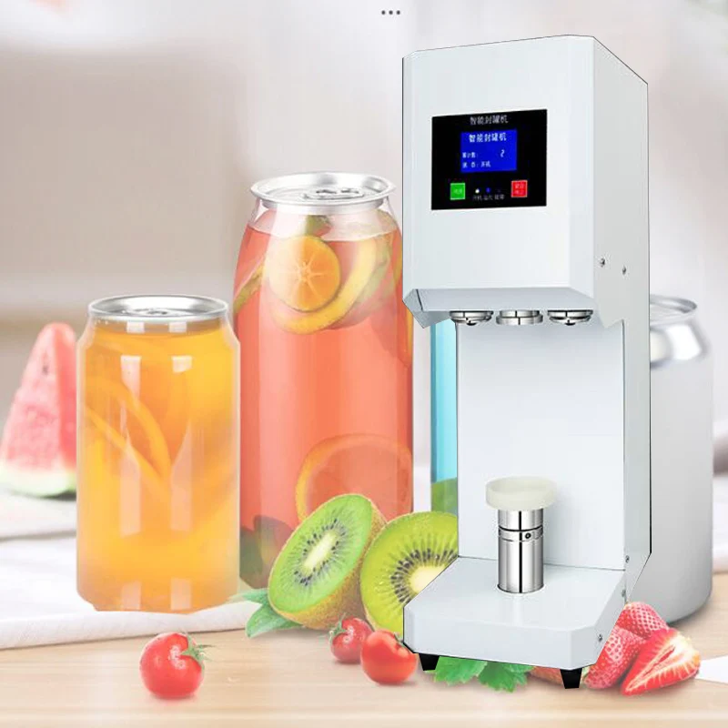 

Commercial Beverage Sealing Cup Milk Tea Shop Can Sealing Machine Semi-Automatic Plastic Bottle Lid 55mm Sealer