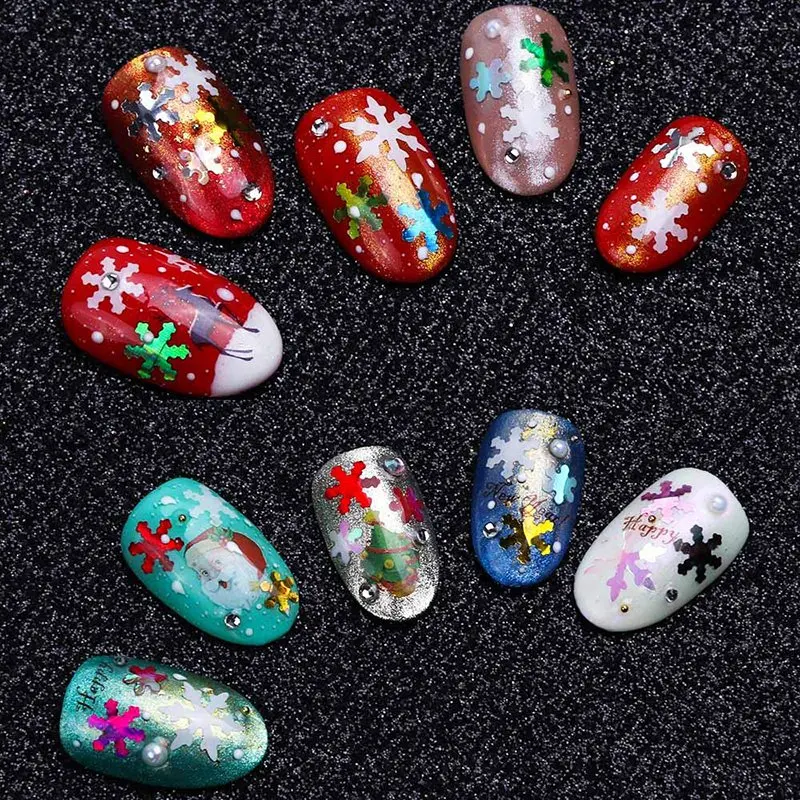 Snowflake Glitter Nail Sequins 3D Christmas Holographic Nail Slices Glitter Multicolored Decals Nail Design Makeup
Snowflake Glitter Nail Sequins 3D Christmas Holographic Nail Slices Glitter Multicolored Decals Nail Design Makeup