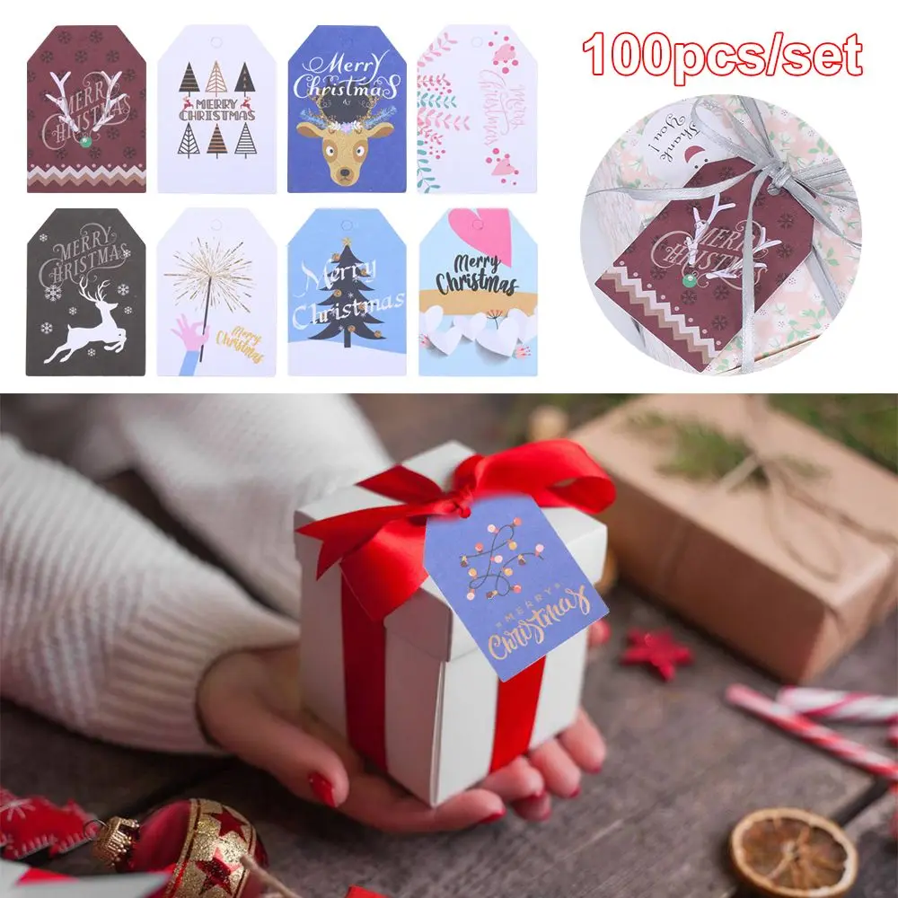 100PCS Elk Xmas Decoration Wrapping Supplies Kraft Paper Christmas Labels Kraft Tag Gift Wrapping Hang Tags
100PCS Elk Xmas Decoration Wrapping Supplies Kraft Paper Christmas Labels Kraft Tag Gift Wrapping Hang Tags