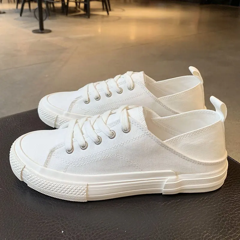 Concise Womens White Leisure Shoes Street Fashion Sexy Ladies Breathable Canvas Footwear British Trending College Zapatos ERRFC
Concise Womens White Leisure Shoes Street Fashion Sexy Ladies Breathable Canvas Footwear British Trending College Zapatos ERRFC
