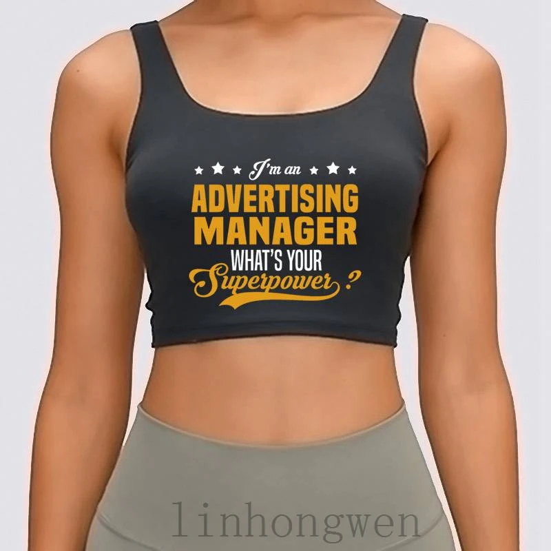 Advertising Manager Women Tank Top Summer Pictures Customized Cool S-XL Breathable Crazy Crop Top
Advertising Manager Women Tank Top Summer Pictures Customized Cool S-XL Breathable Crazy Crop Top