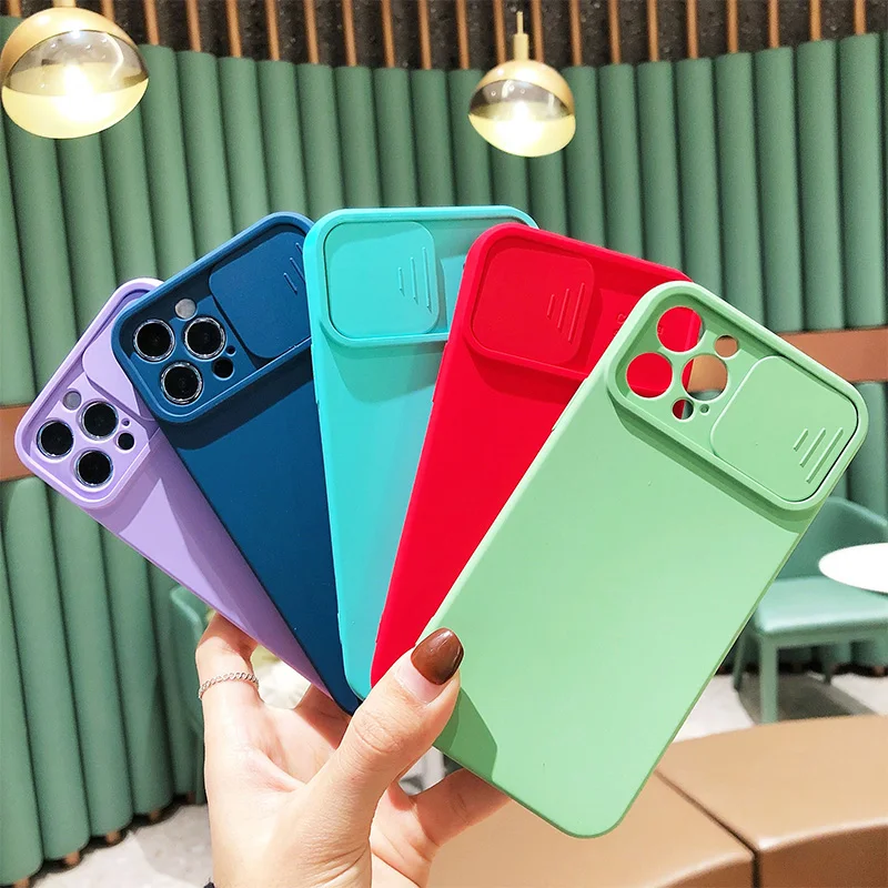 Slide Camera Lens Protection Phone Case For iPhone 12 Pro Max 12 Mini XR XS X 7 8 6 6S Plus SE 2 2020 Liquid Silicone Soft Cover
Slide Camera Lens Protection Phone Case For iPhone 12 Pro Max 12 Mini XR XS X 7 8 6 6S Plus SE 2 2020 Liquid Silicone Soft Cover