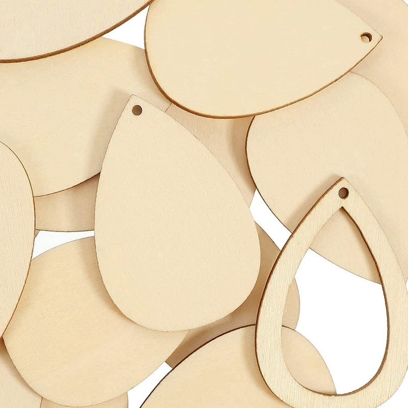 Wood Earrings Charms Unfinished Water Drop Earrings Teardrop Earring Pendant Findings for Women Earrings DIY Making 100P
Wood Earrings Charms Unfinished Water Drop Earrings Teardrop Earring Pendant Findings for Women Earrings DIY Making 100P