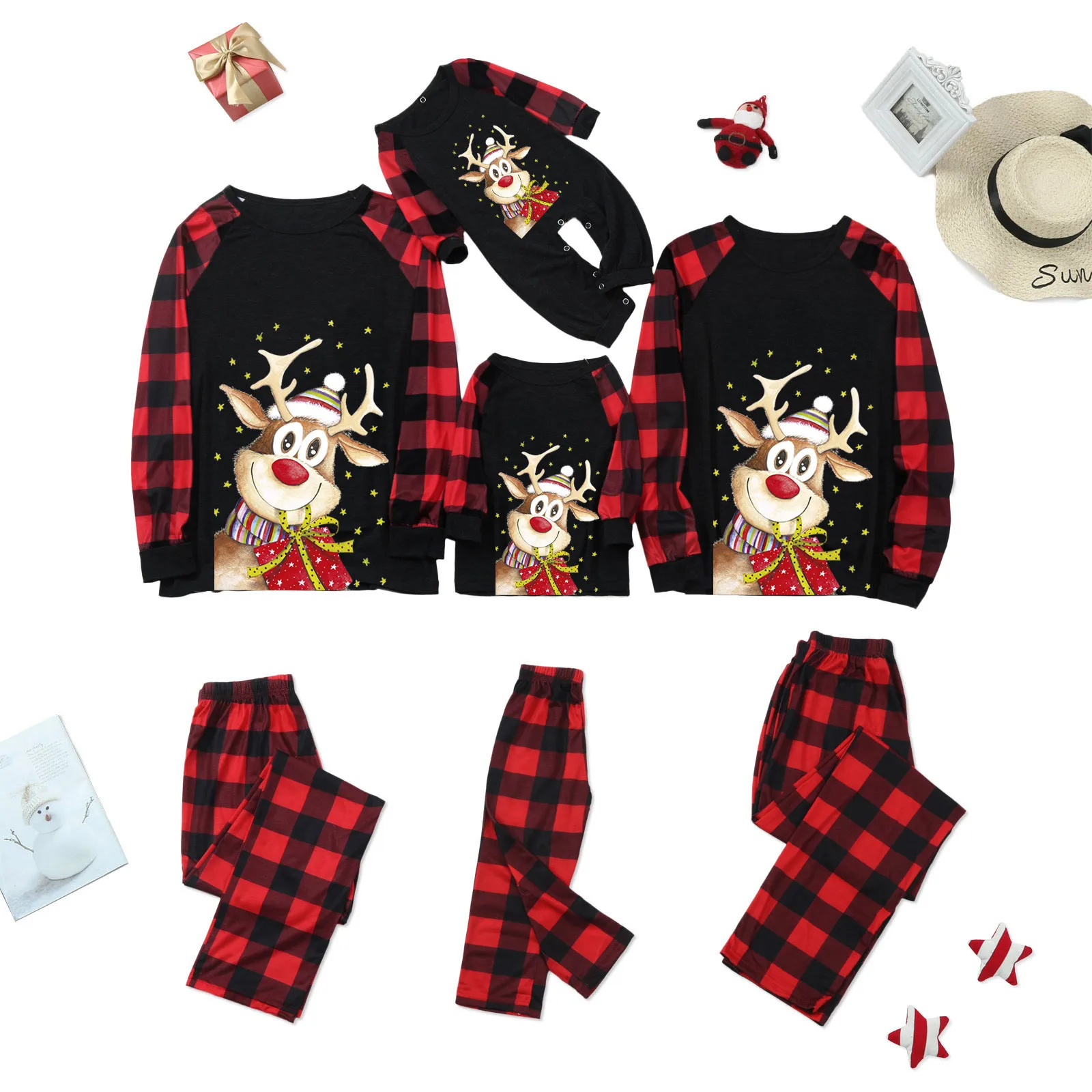 2022 New Year Family Christmas Pajamas Set Mom Daddy Child Baby Family Matching Outfits Blouse Tops And Pants Xmas Sleepwear
2022 New Year Family Christmas Pajamas Set Mom Daddy Child Baby Family Matching Outfits Blouse Tops And Pants Xmas Sleepwear
