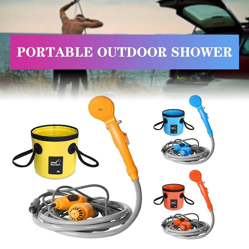 12V Camping Shower Portable Car Washer High Pressure Car Shower Washer Set Electric Pump Sprayer For Outdoor Travel Hiking
12V Camping Shower Portable Car Washer High Pressure Car Shower Washer Set Electric Pump Sprayer For Outdoor Travel Hiking