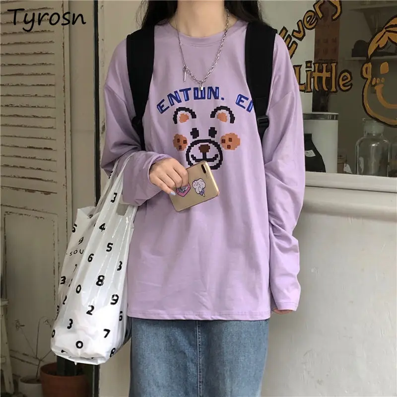 Long Sleeve T Shirts Women Cartoon Printed Cute Loose Leiusre Spring Basic Students Harajuku T-shirts Ins Korean Style Tops Chic
Long Sleeve T Shirts Women Cartoon Printed Cute Loose Leiusre Spring Basic Students Harajuku T-shirts Ins Korean Style Tops Chic