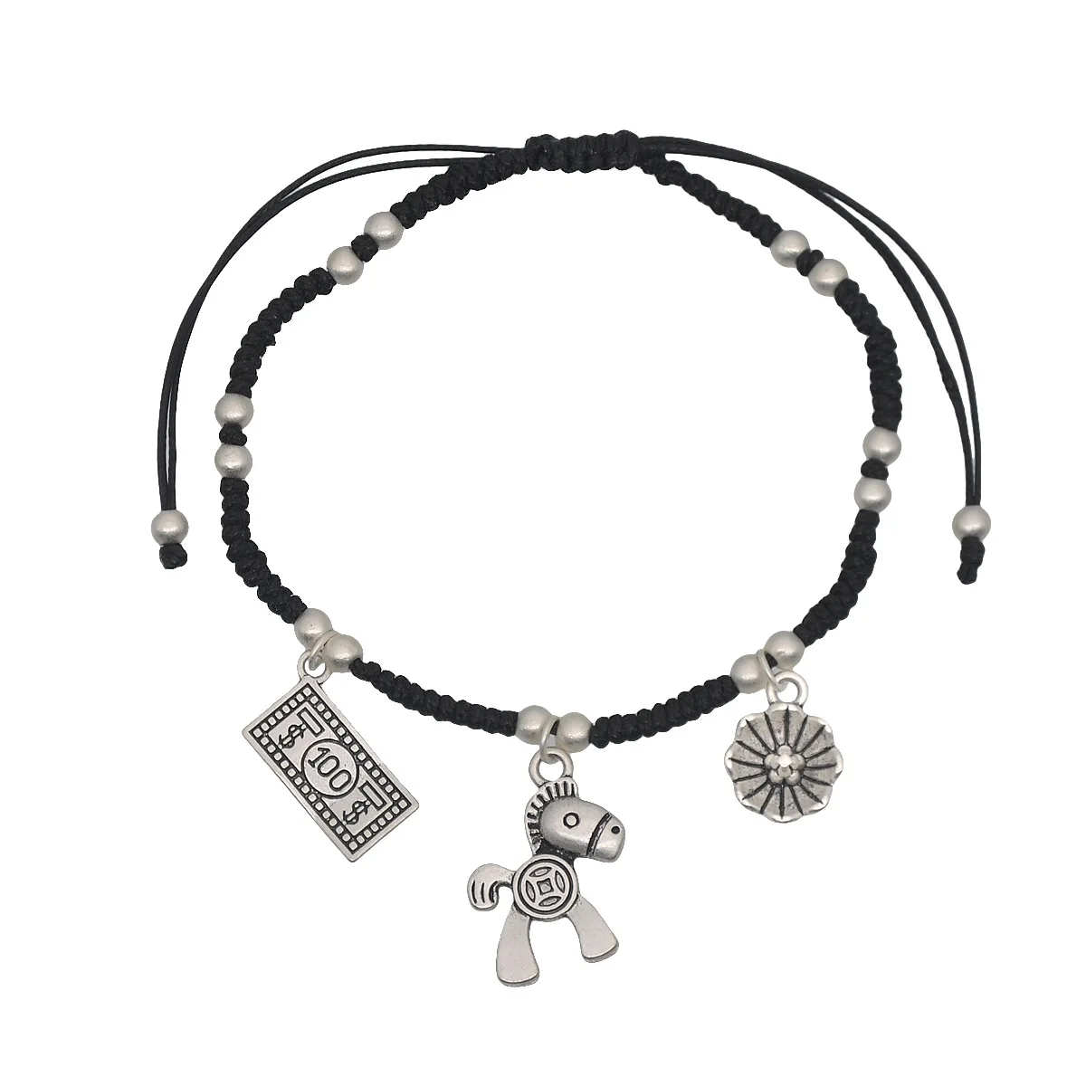 Ethnic Style Summer Beach Anklet Forest Braided Rope Retro Tibetan Silver Bell Anklet Foot Jewelry Women Barefoot Chain 
Ethnic Style Summer Beach Anklet Forest Braided Rope Retro Tibetan Silver Bell Anklet Foot Jewelry Women Barefoot Chain