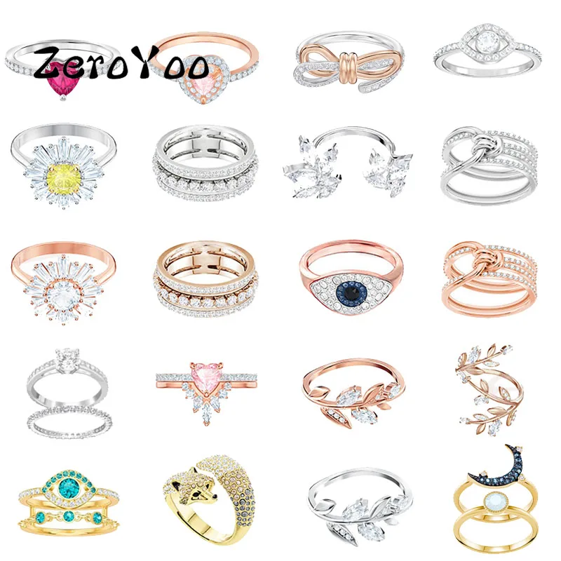 SWA Fashion Jewelry High Quality Charms Devil Eye Bow Fox Bee Butterfly Brick Twisted Swa Ring Gift For Women With Logo 
SWA Fashion Jewelry High Quality Charms Devil Eye Bow Fox Bee Butterfly Brick Twisted Swa Ring Gift For Women With Logo