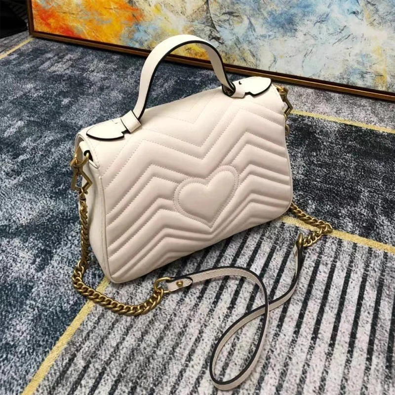 2021Marmont high-end fashion leather chain flip bag for ladies single shoulder cross mailman bag
2021Marmont high-end fashion leather chain flip bag for ladies single shoulder cross mailman bag