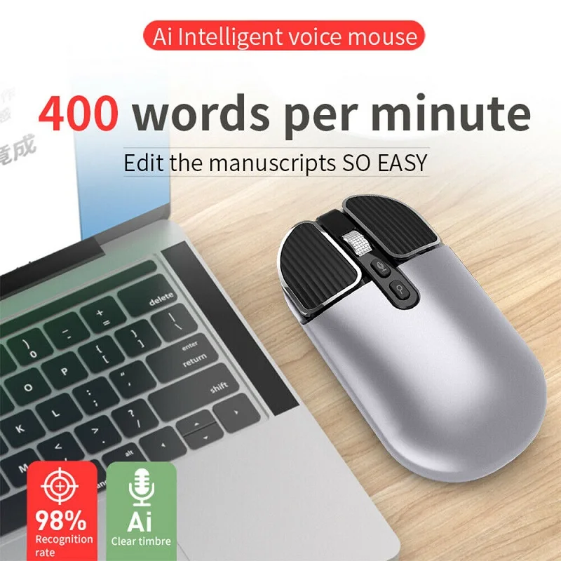 New Smart Wireless Voice Control Enter Mouse Siri Function Rechargeable Ergonomic 2.4G USB Silent Optical Mice For PC Laptop
New Smart Wireless Voice Control Enter Mouse Siri Function Rechargeable Ergonomic 2.4G USB Silent Optical Mice For PC Laptop