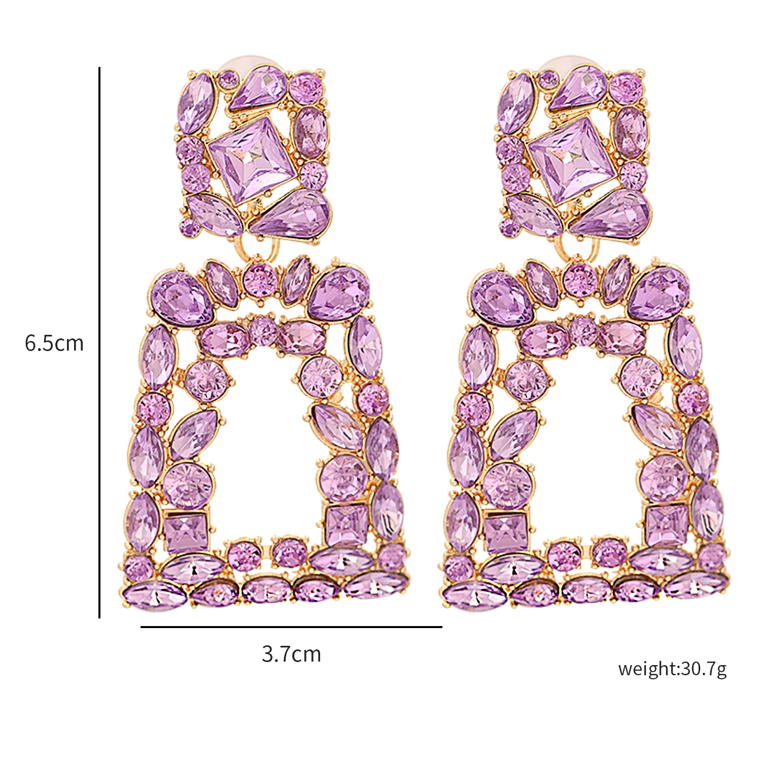 ZA New Metal Rhinestone Dangle Earrings Hollowed-out Colorful Crystals Drop Earring Jewelry Accessories For Women Gift Ear Rings
ZA New Metal Rhinestone Dangle Earrings Hollowed-out Colorful Crystals Drop Earring Jewelry Accessories For Women Gift Ear Rings