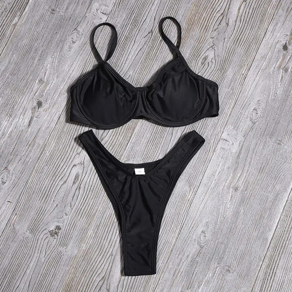 Simple hot 2020 bikini set high waist Women Sexy bikini tanga Summer Beach costume Solid Color Bathing suit monokini swimwear$
Simple hot 2020 bikini set high waist Women Sexy bikini tanga Summer Beach costume Solid Color Bathing suit monokini swimwear$