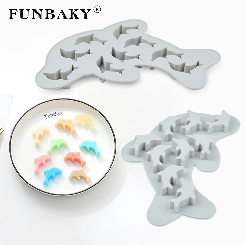 New DIY Dolphin Shape Chocolate Silicone Mold Cartoon Animal Baking Cake Decorating Tools
New DIY Dolphin Shape Chocolate Silicone Mold Cartoon Animal Baking Cake Decorating Tools