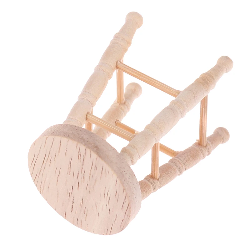 1/12 Dollhouse Mini Wooden Stool Simulation Chair Furniture Model Toys for Doll House Decoration
1/12 Dollhouse Mini Wooden Stool Simulation Chair Furniture Model Toys for Doll House Decoration