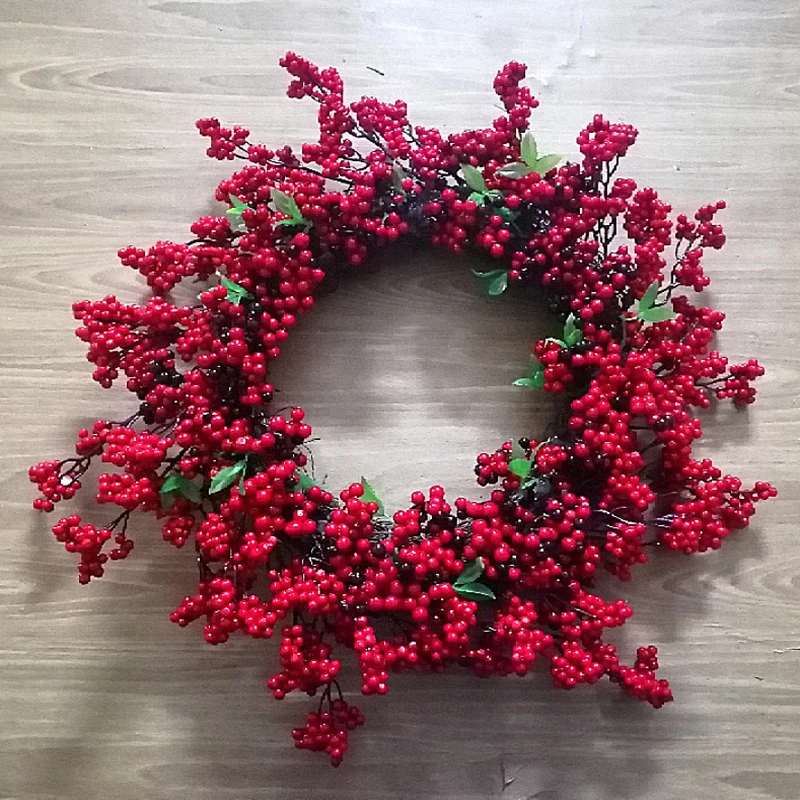 Artificial Red Berries Christmas Wreath Front Door Hanging Ornament Festival Window Wall Decoration part
Artificial Red Berries Christmas Wreath Front Door Hanging Ornament Festival Window Wall Decoration part
