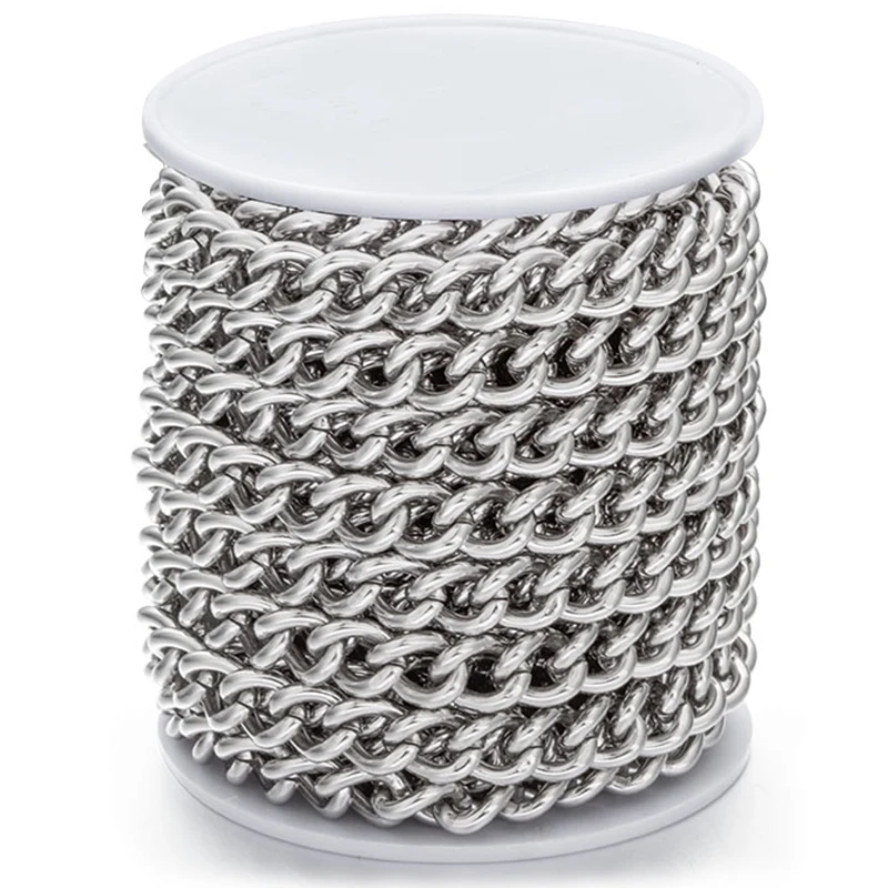 Stainless Steel Figaro Chians Cuba Link Chain For DIY Jewelry Making Accessories Bracelet Necklace Supplies Wholesale 7.8mm 10mm
Stainless Steel Figaro Chians Cuba Link Chain For DIY Jewelry Making Accessories Bracelet Necklace Supplies Wholesale 7.8mm 10mm