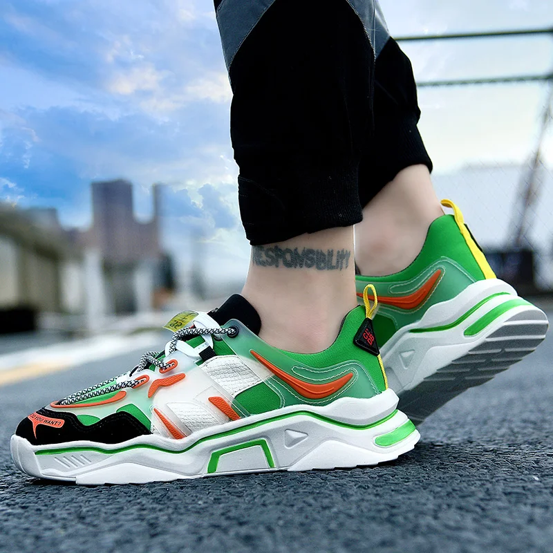 Spring Fashion Sneakers Breathable Rubber Damping Leisure Shoes Lace-up Soft Bottom Leisure Sports Shoes Large Size 39-45
Spring Fashion Sneakers Breathable Rubber Damping Leisure Shoes Lace-up Soft Bottom Leisure Sports Shoes Large Size 39-45