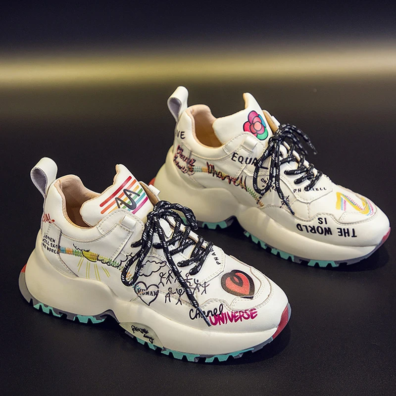 Designer Shoes Women's Sneakers 2021 Genuine Leather Women's Sports Shoes Woman Fashion Tennis Platform Sneakers Femme Spring 35
Designer Shoes Women's Sneakers 2021 Genuine Leather Women's Sports Shoes Woman Fashion Tennis Platform Sneakers Femme Spring 35