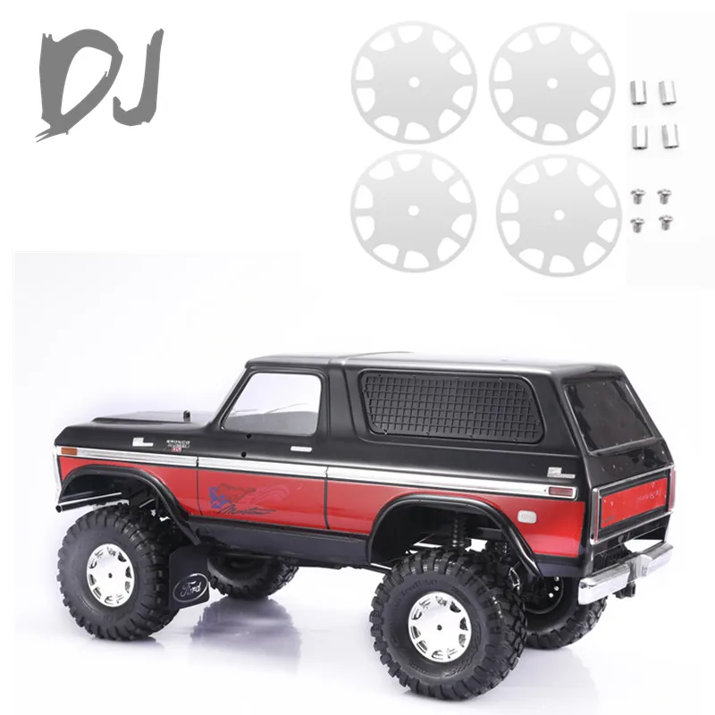 DJ TRAXXAS TRX4 All-metal Wheel Decoration Cover 90046 Wrangler B Bronco Defender RC Car Upgrade Accessories Parts rc carros
DJ TRAXXAS TRX4 All-metal Wheel Decoration Cover 90046 Wrangler B Bronco Defender RC Car Upgrade Accessories Parts rc carros
