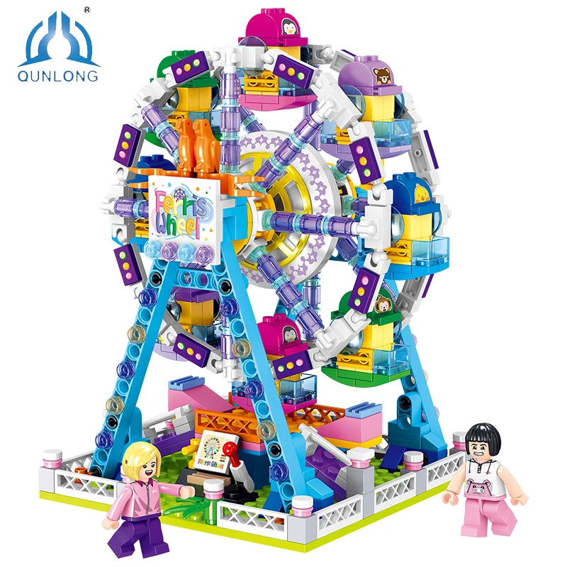 QUNLONG 653PCS Micro-Particle Building Blocks Ferris Wheel Building Brick City Buildings Sets City Street View Toys For Children
QUNLONG 653PCS Micro-Particle Building Blocks Ferris Wheel Building Brick City Buildings Sets City Street View Toys For Children