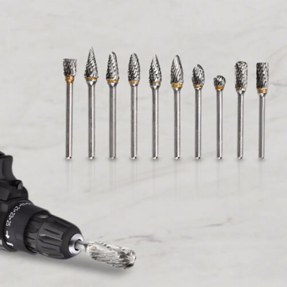 10pcs Carving Bit Carbide Steel Tungsten Burr Bit Carving Bit Drill Grinder Fast Delivery For Rotary Tool High Quality
10pcs Carving Bit Carbide Steel Tungsten Burr Bit Carving Bit Drill Grinder Fast Delivery For Rotary Tool High Quality