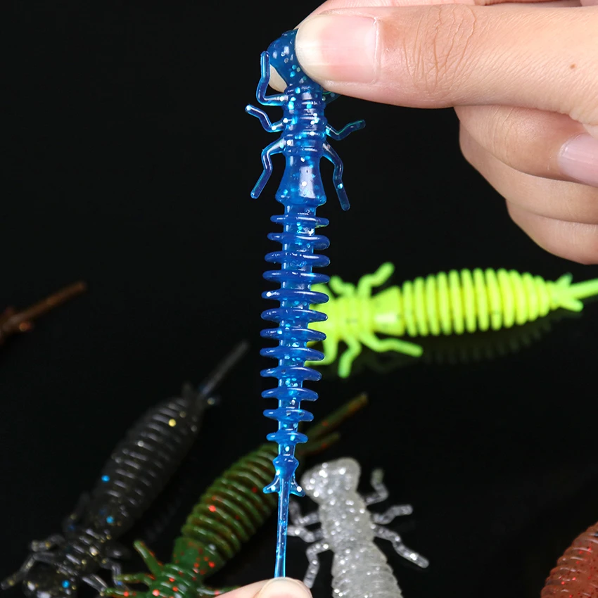 75mm Dragonfly Larva Soft Lures Artificial Lures Fishing Worm Silicone Bass Pike Minnow Swimbait Jigging Plastic Baits Worm 5PCS
75mm Dragonfly Larva Soft Lures Artificial Lures Fishing Worm Silicone Bass Pike Minnow Swimbait Jigging Plastic Baits Worm 5PCS