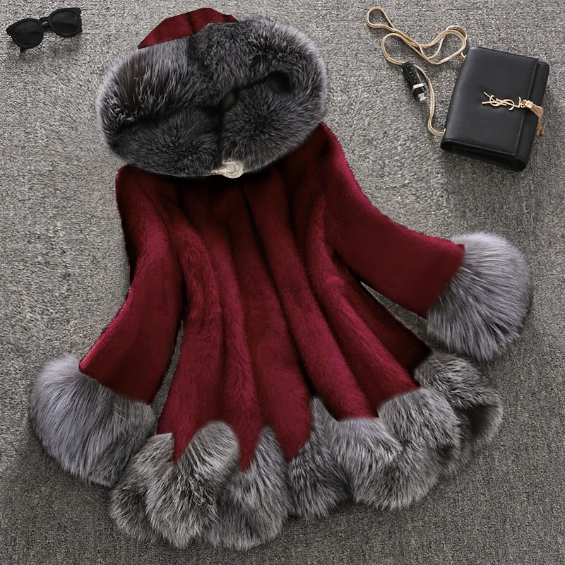 Plus Size 10xl Luxury Women Winter Warm Faux Fur Jacket Female Fox Rabbit Fur Hoodied Imitation Coat Skirt Style Warm Fur Jacket
Plus Size 10xl Luxury Women Winter Warm Faux Fur Jacket Female Fox Rabbit Fur Hoodied Imitation Coat Skirt Style Warm Fur Jacket