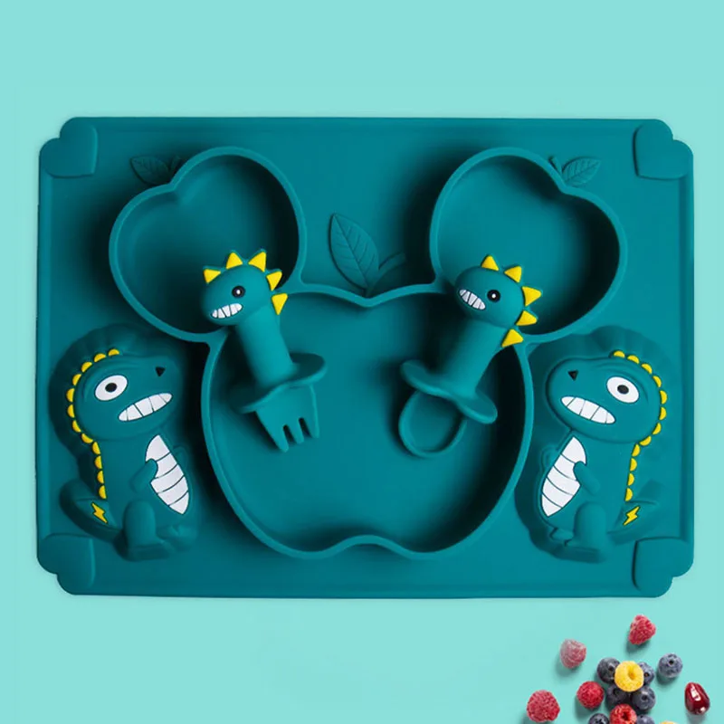 Edible Silicone Baby Kids Bowl Plates Dinosaur Cartoon Plate Fork Spoon Sets Baby Feeding Silicone Bowl Dishes Kids Tableware
Edible Silicone Baby Kids Bowl Plates Dinosaur Cartoon Plate Fork Spoon Sets Baby Feeding Silicone Bowl Dishes Kids Tableware
