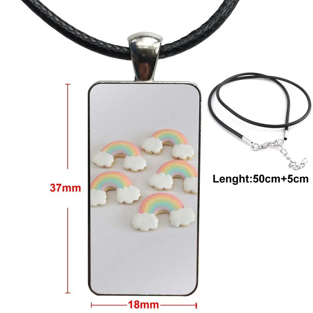 For Girls Best Gift Fashion Glass Cabochon Pendant Necklace Women Steel Color Choker Rectangle Necklace Unicorn Rainbow
For Girls Best Gift Fashion Glass Cabochon Pendant Necklace Women Steel Color Choker Rectangle Necklace Unicorn Rainbow