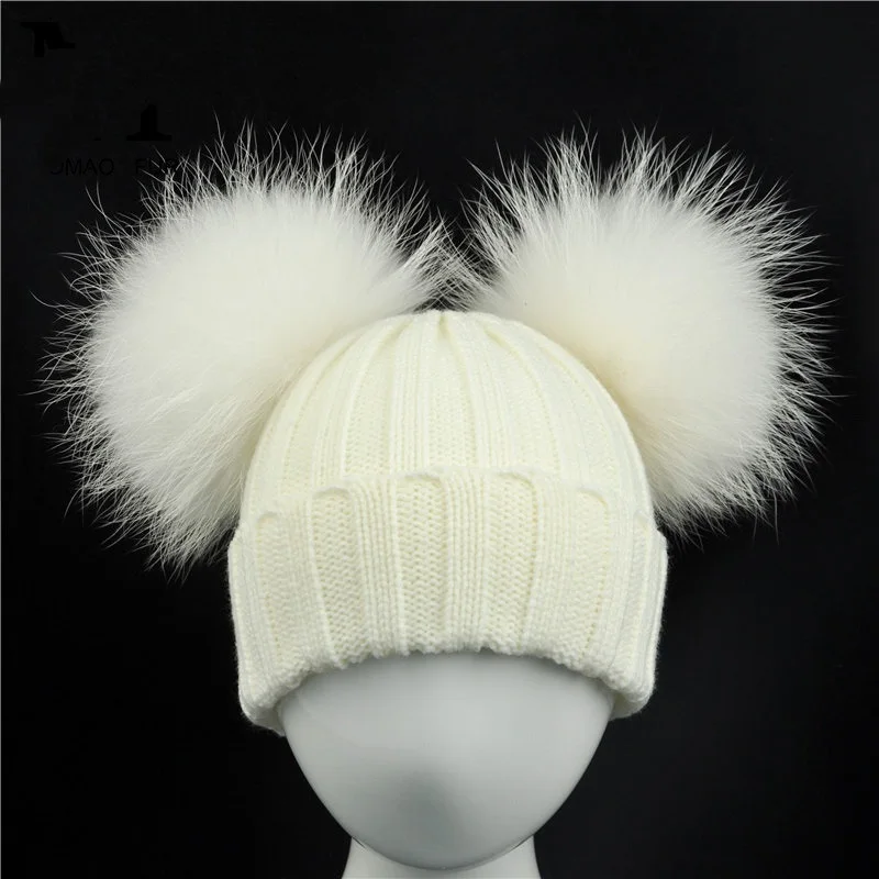 Baby Knit Hat With Two Fur Pompoms Boy Girls Natural Fur Ball Beanie Kids Caps Double Real Fur Pom Pom Hat For Children
Baby Knit Hat With Two Fur Pompoms Boy Girls Natural Fur Ball Beanie Kids Caps Double Real Fur Pom Pom Hat For Children