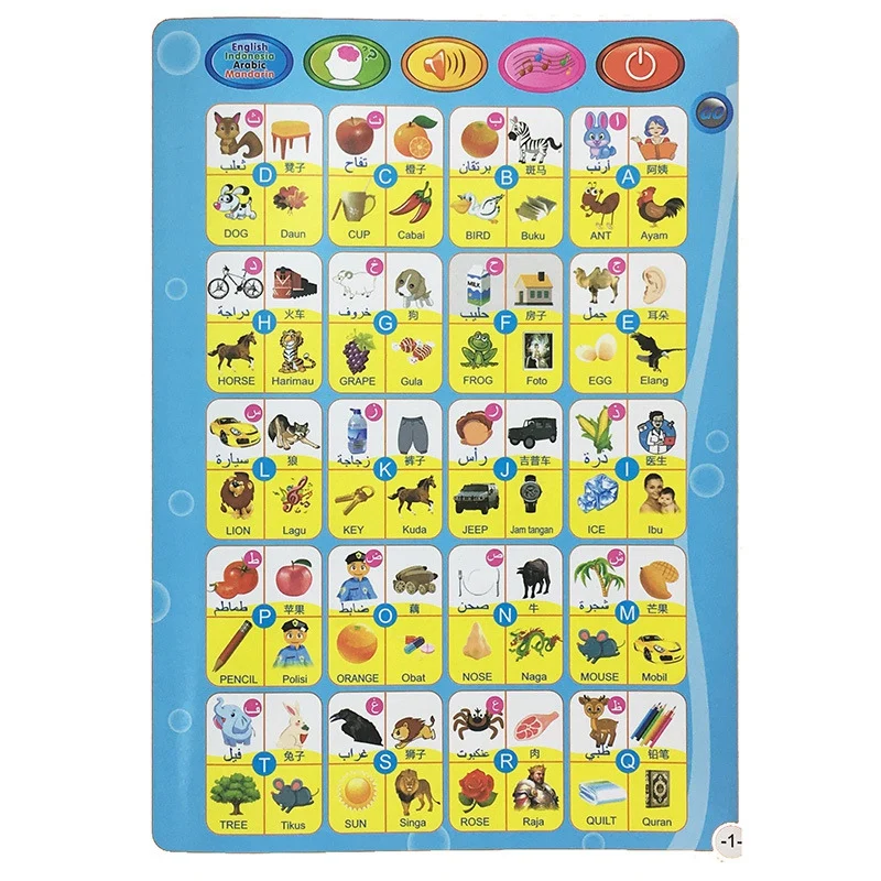Kids Learning Machine E-Book Drawing Pad Musical Toy Kids Reading Machine with Arabic English and Indonesia Language Toy
Kids Learning Machine E-Book Drawing Pad Musical Toy Kids Reading Machine with Arabic English and Indonesia Language Toy
