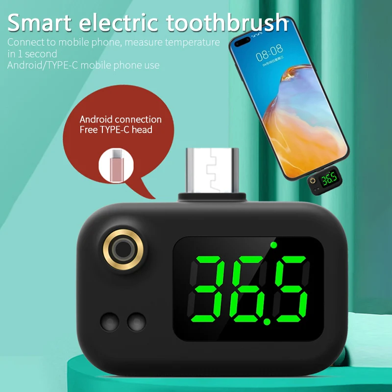 USB Intelligent Thermometer Sensor Portable Mini Cell Phone Thermometer Non-contact Type Infrared USB Thermometer For Android
USB Intelligent Thermometer Sensor Portable Mini Cell Phone Thermometer Non-contact Type Infrared USB Thermometer For Android